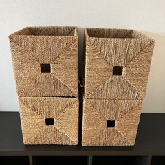IKEA イケアカラックスカゴKNIPSA クニプサバスケットシーグラス4個