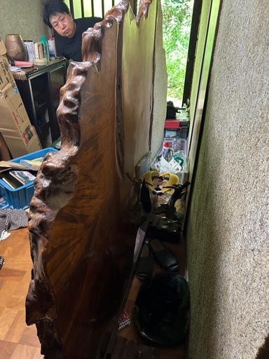 最高級 天然木 一枚板 衝立 しっかりした重厚感があるUsed・美品