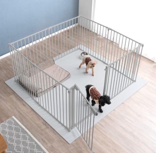 新品未使用】ペットサークル8枚セット+ペットゲージ (mu___