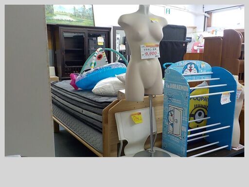 メ01119-45】女性 等身大全身マネキン 170cm ガラス台座付き