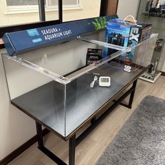 引取限定 兵庫県小野市】 水槽 幅90✖️奥30✖️高36 中古品