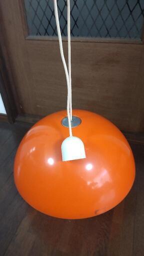 ️早い物勝ち♪昭和レトロ♪オレンジ色♪天井照明♪ペンダントライト