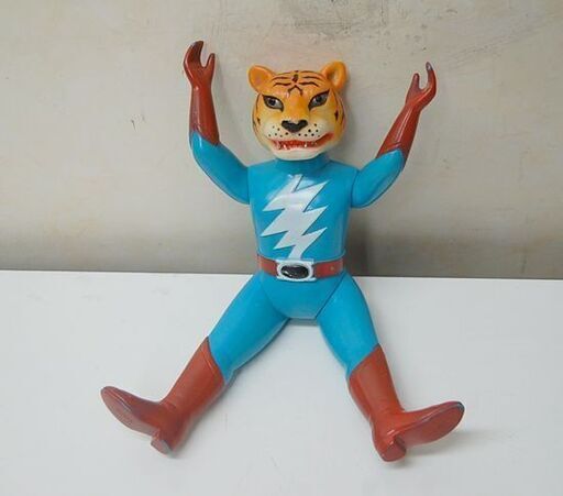 希少 ブルマァク 鉄人タイガーセブン ソフビ 全長 約 27cm 書き込み