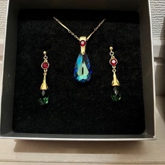 ジブリ美術館限定 ハウルのネックレス、ピアスセット