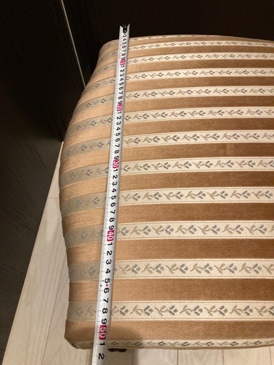 希少 配送 クラシックストライプ柄木製椅子