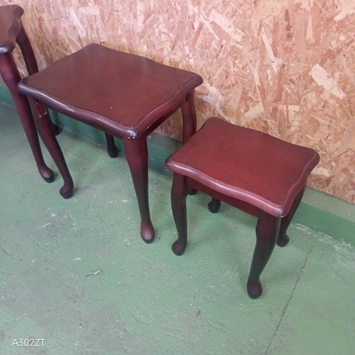 004送料設置無料 別荘保管品 猫足アンティーク サイドテーブル