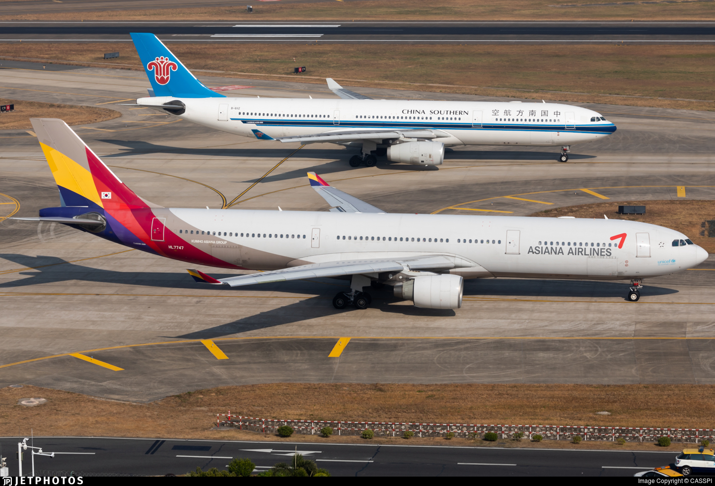 アシアナ航空 A330-323 Airlinertags 3色 アシアナ航空 A330-323