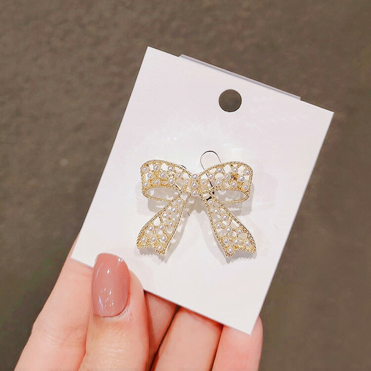 ブローチ 華やか リボンモチーフ[品番：JSFW0012689]｜JS FASHION