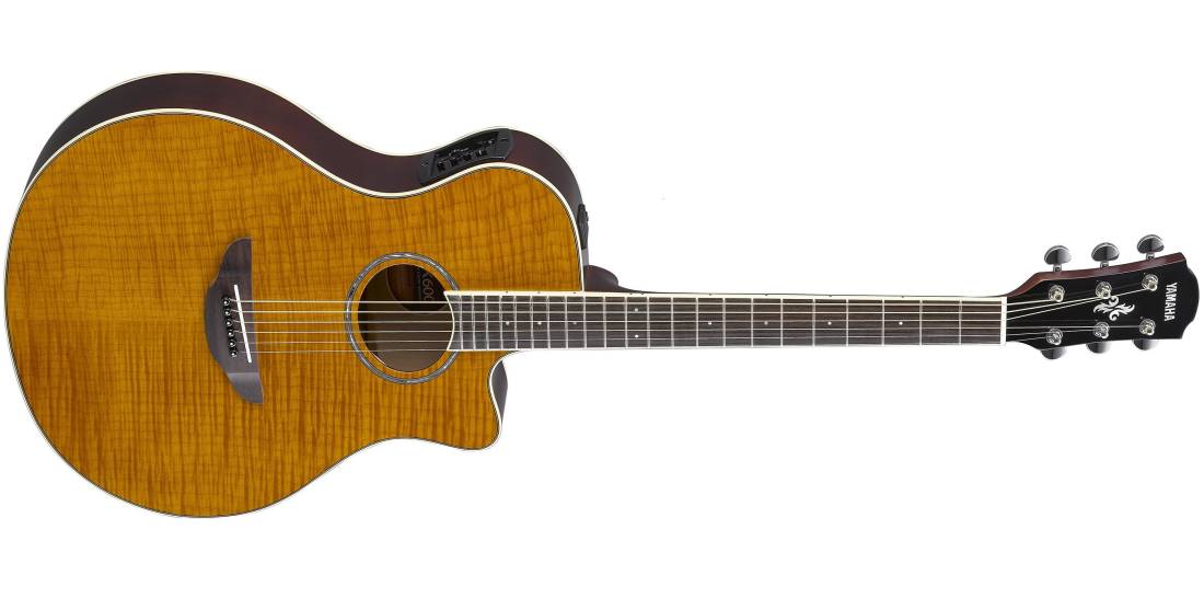Yamaha APX600FM Acoustic Electric W/Cutaway - Flame Maple Amber