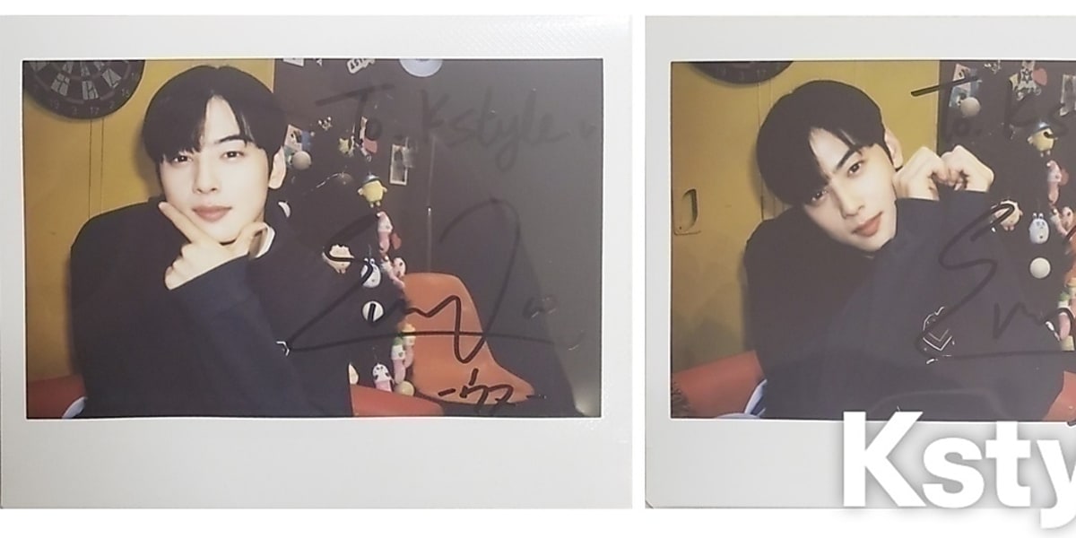 チャウヌ直筆サイン入り2Lサイズ写真…Cha Eun-woo… チャ・ウヌ直筆