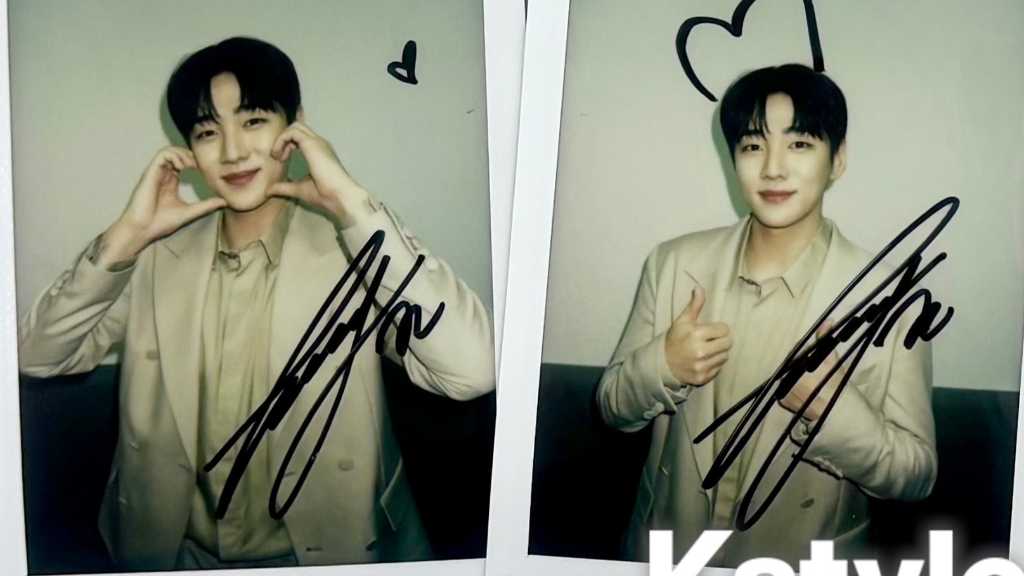 DKZ ジェチャン 直筆サインチェキ DKZ パク・ジェチャン直筆サイン入り