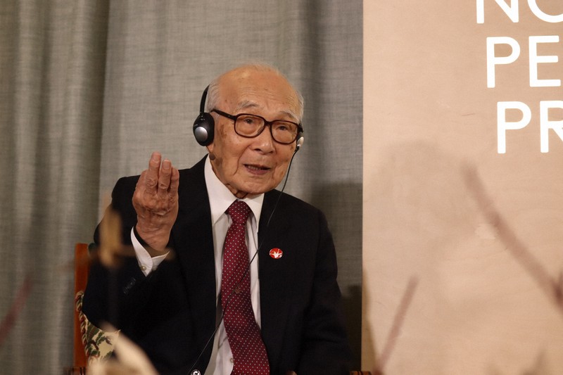 核兵器は人類と共存させてはいけない」 被団協の田中熙巳さん会見