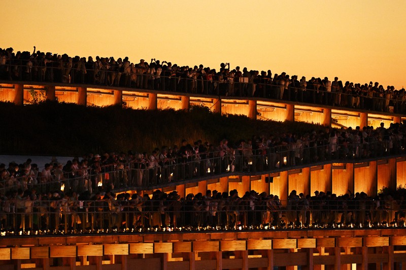 大阪・関西万博 EXPO2025 大屋根リング夜景ポスター B1特大サイズ 大阪