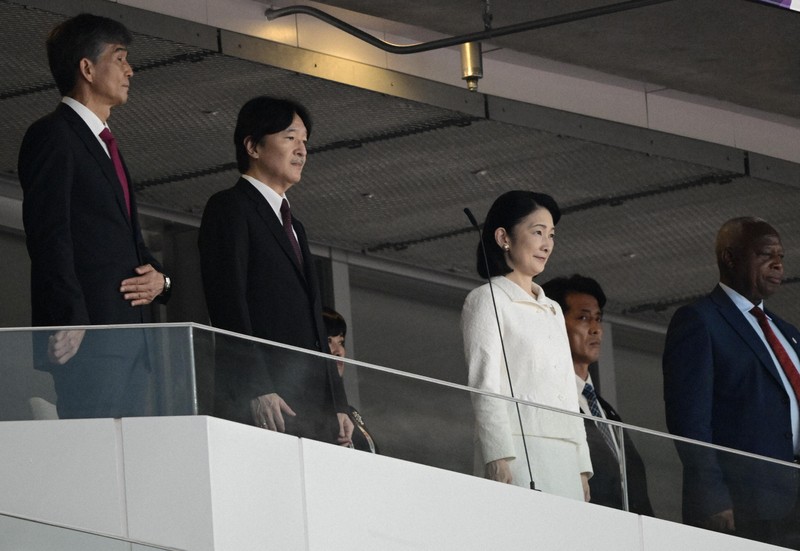 織田裕二さんも登場 世界陸上オープニングセレモニー [写真特集1/8