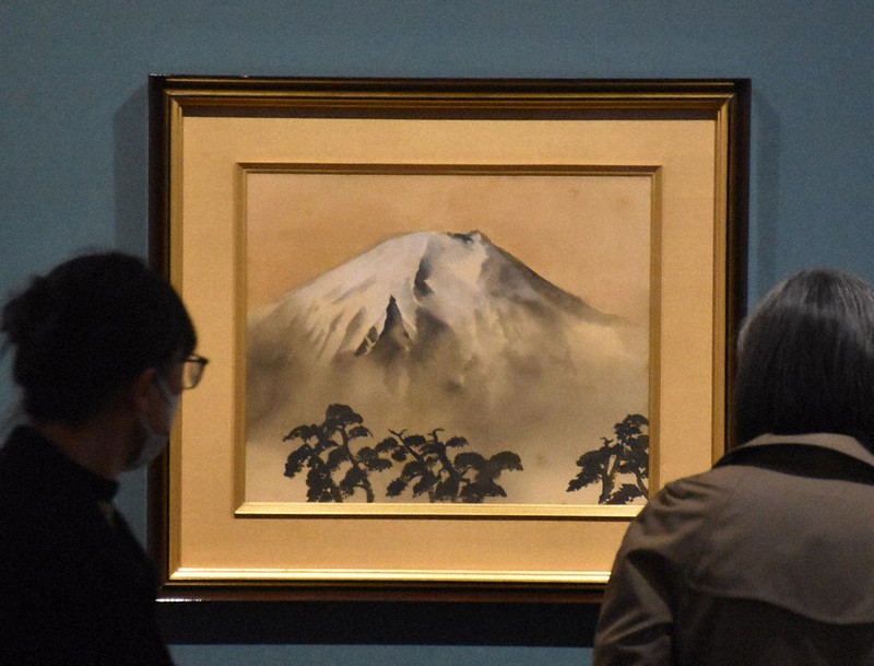 大観 神々しき絶筆 島根で「不二」47年ぶり公開中 ／広島 | 毎日新聞