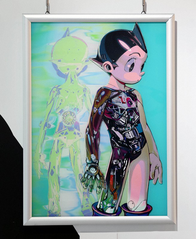 アトム、火の鳥…今よみがえる手塚治虫キャラ プリント技術と融合 [写真