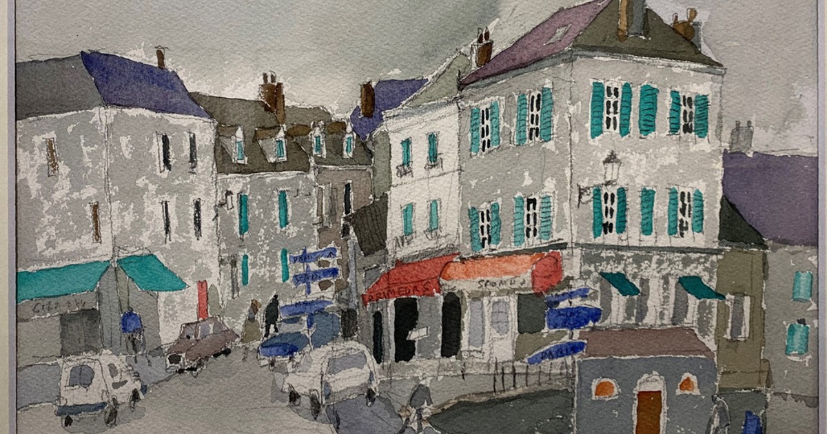 希少 サイン入り安野光雅版画『風景と出会い』コルチナダンペッツォの