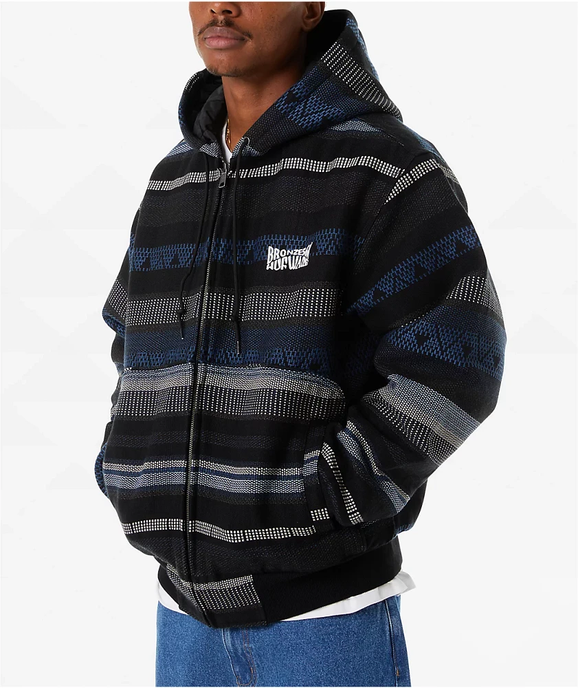 HUF x Bronze 56K Baja Insulated Zip Hoodie at Hamilton Place in