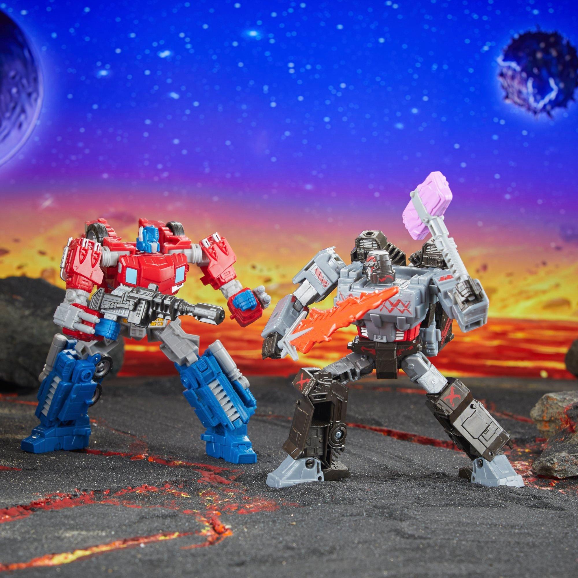 Transformers Fractured Friendship Orion Pax & Megatron Set