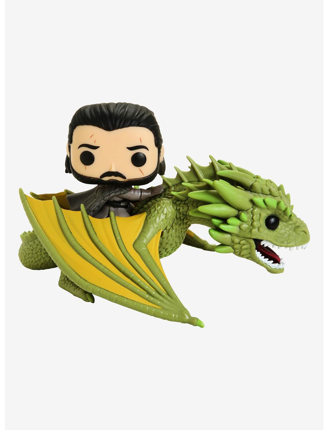 Funko Pop! Rides Game of Thrones Jon Snow & Rhaegal Vinyl Figures