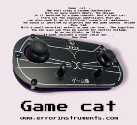 GAME CAT SYNTH | NEW !! on ERROR ! EURORACK. and more WELCOM | www