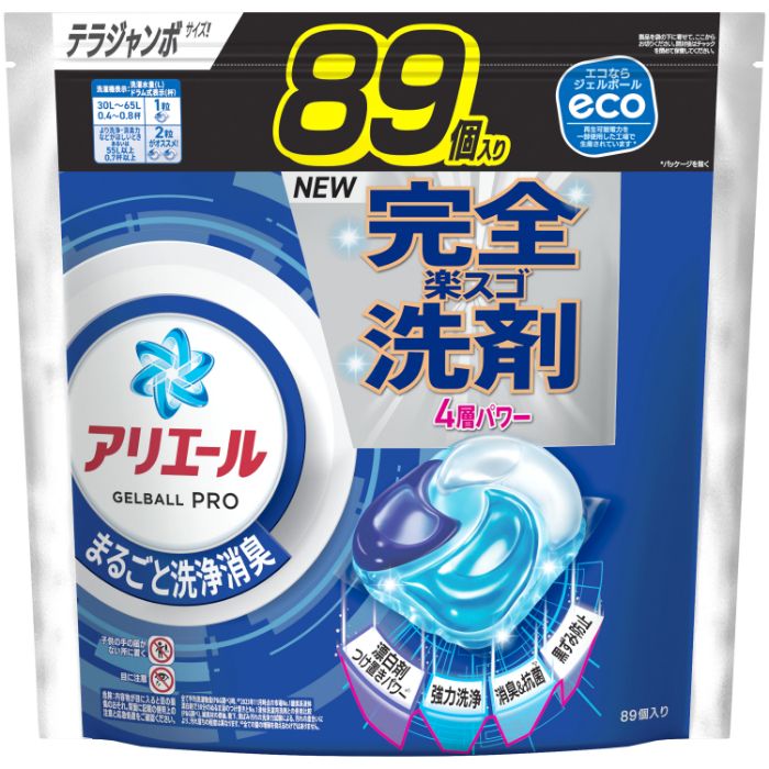 P&G アリエールジェルボールプロ 詰替89個の通販｜液体洗剤｜洗濯洗剤