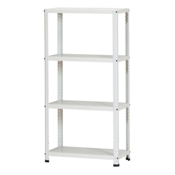 ダイソー スチール棚4段 CLE6312-4白の通販｜スチール棚｜家具