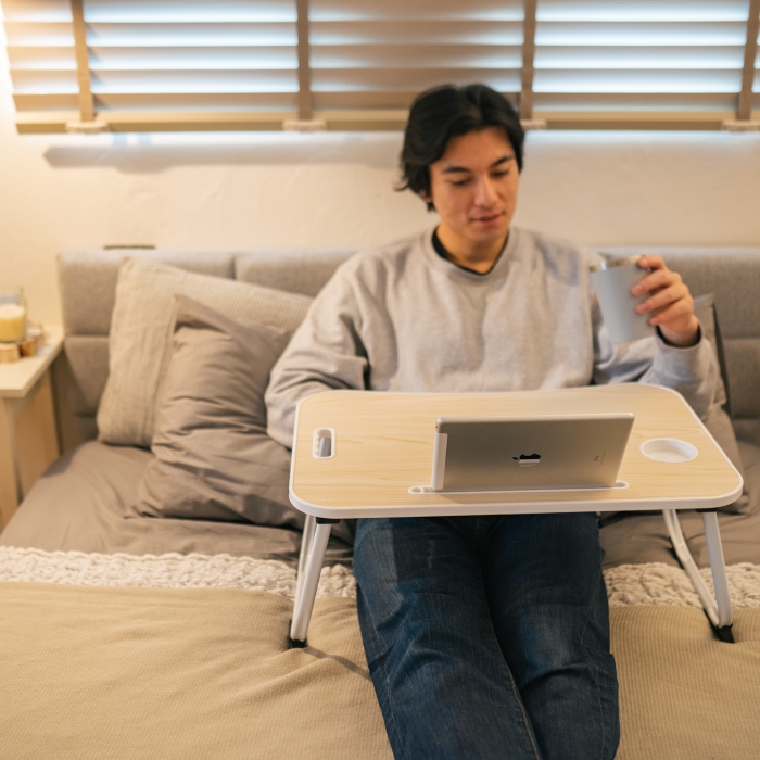 木製シンプルテーブル（ナチュラルウッド） ナフコ 木製シンプル