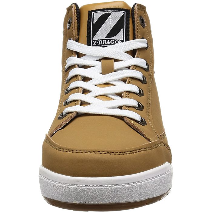 Z-DRAGON ミドルカットセーフティシューズ S5163 キャメル 25.0cmの