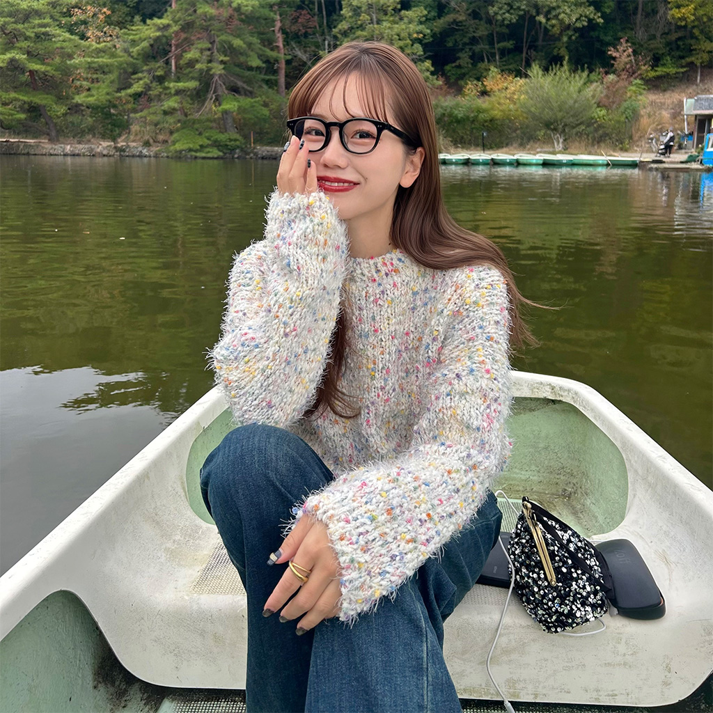 カラフルミックスカラーニット | ファッション通販サイト NUGU