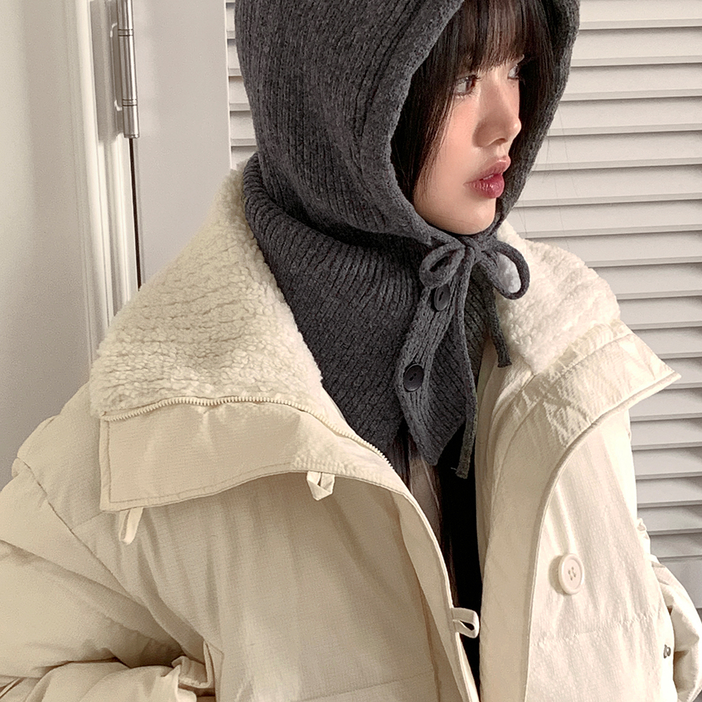 ツーボタンリボンストラップバラクラバ | ファッション通販サイト NUGU