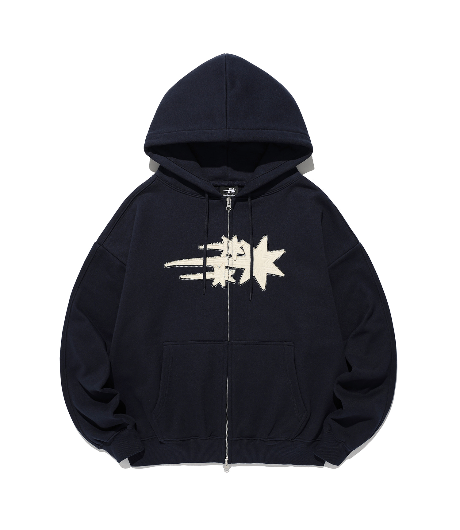 K-POPアイドル着用] 3STAR LOGO ZIP HOODIE_RED(NG2EFUM480A