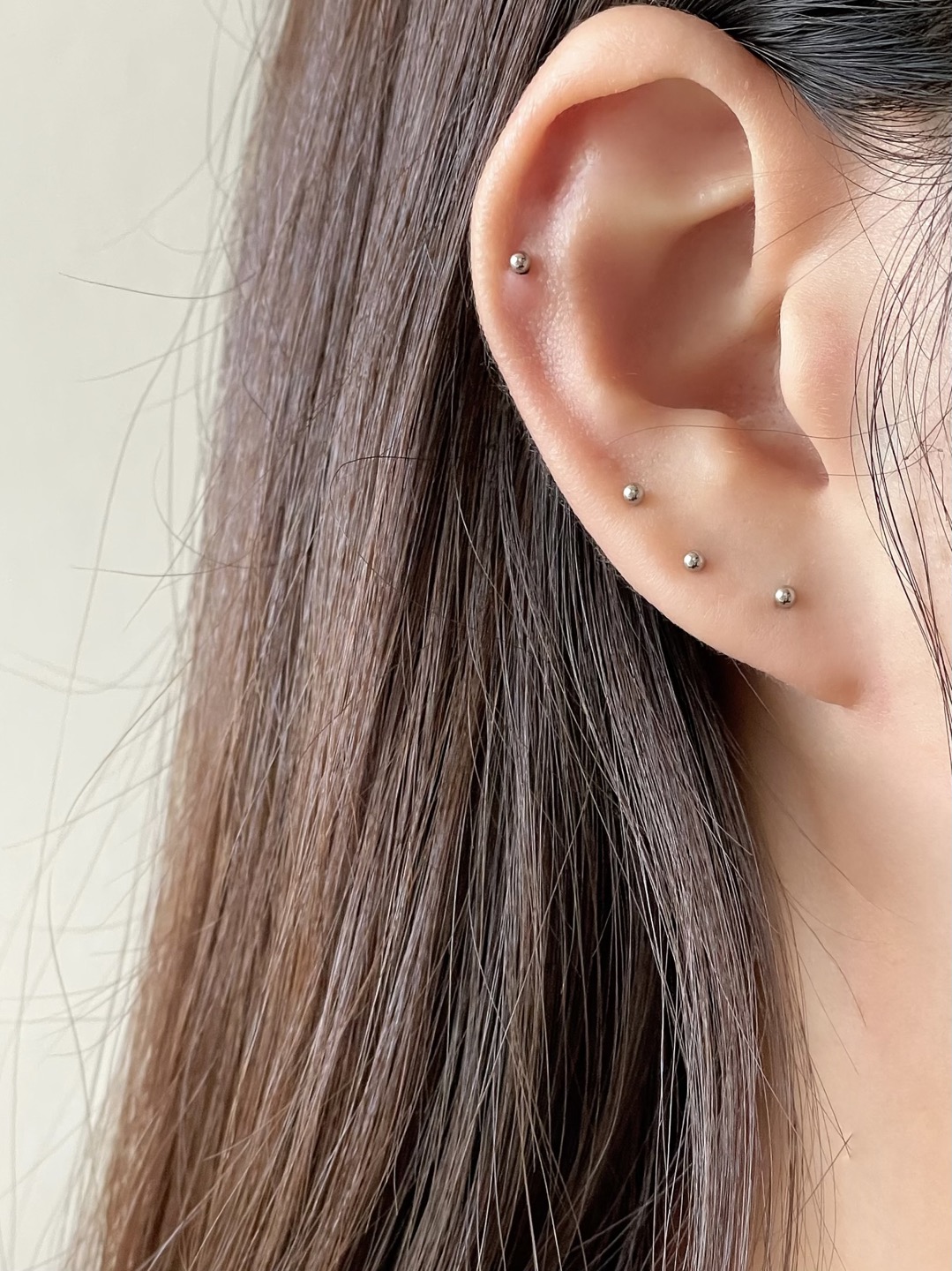 SET] サージカルステンレスミニボールイヤリングセット(2mm,6ea,1set