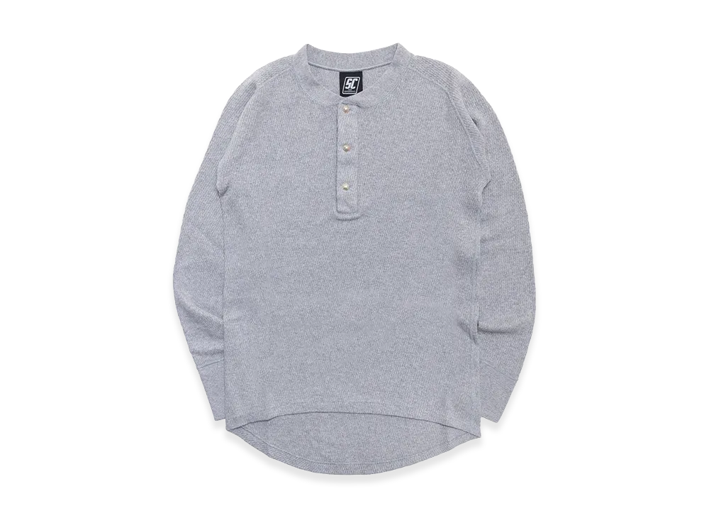 SubCulture Thermal Henley Neck Long Sleeve T-shirt （Concho SV925