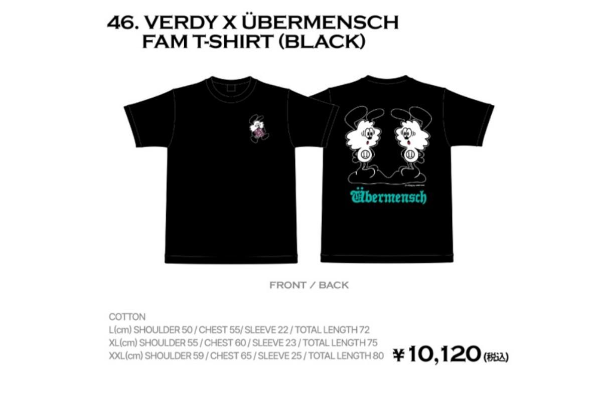 5/25発売｜VERDY × G-DRAGON T-Shirt collection｜抽選/販売/定価情報