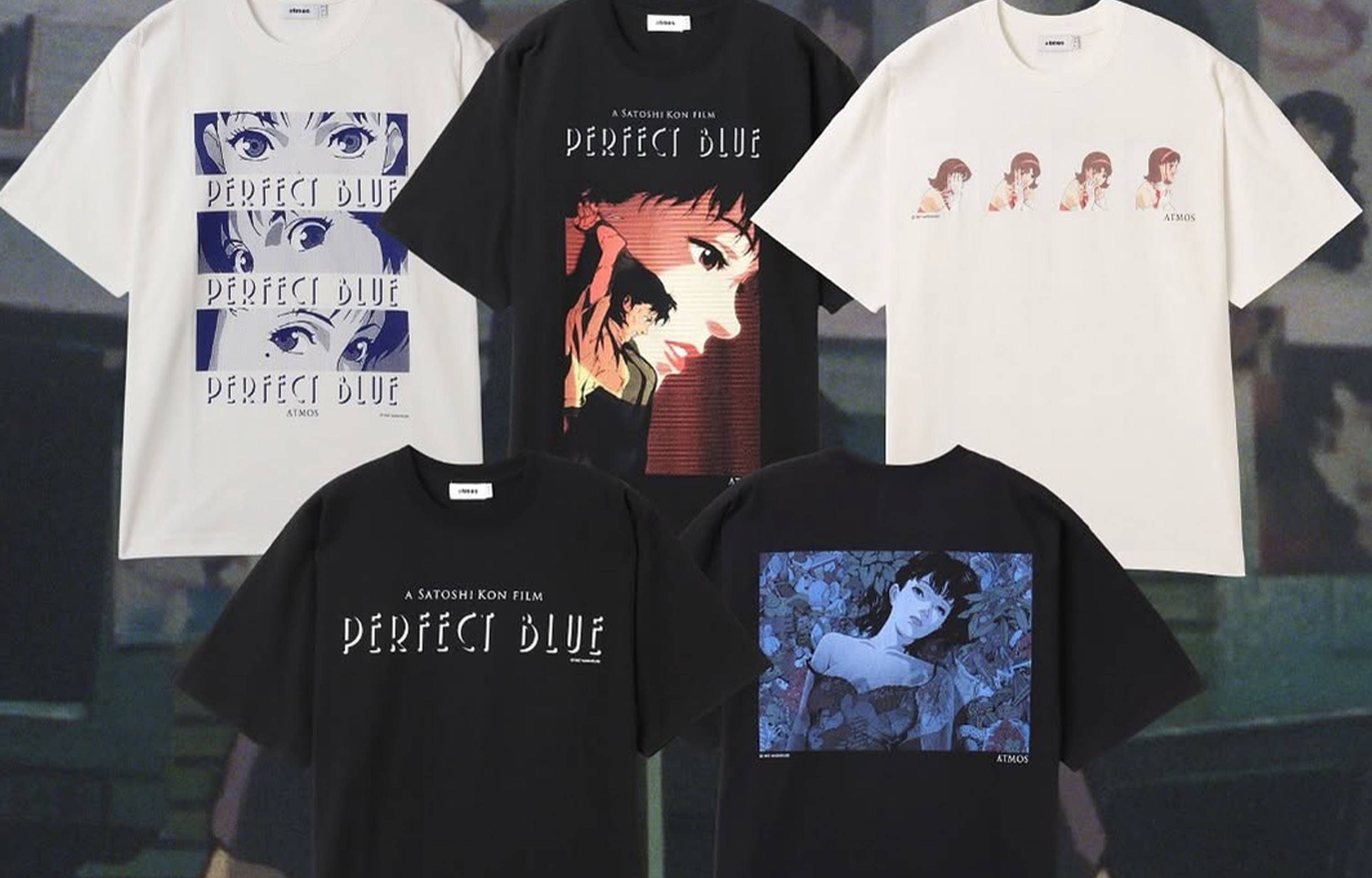 atmosがサイコホラーアニメ映画『PERFECT BLUE』とのコラボTシャツ