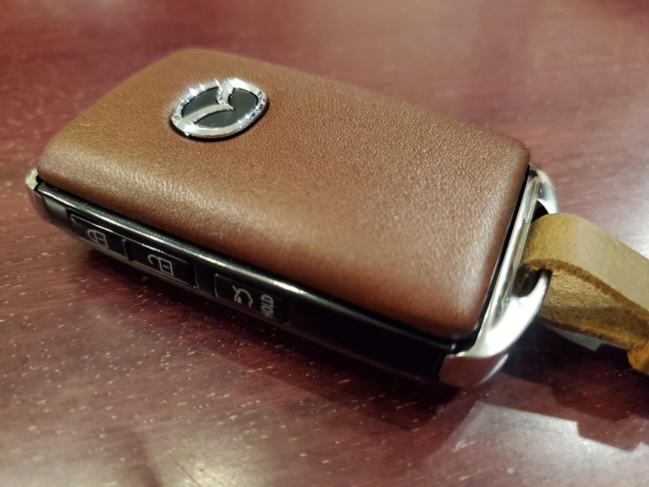 マツダ純正 セレクティブキーシェル レザー ブラウン キーカバー 本革