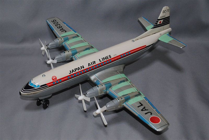 日本航空 DC7 ブリキの飛行機 【公式通販】