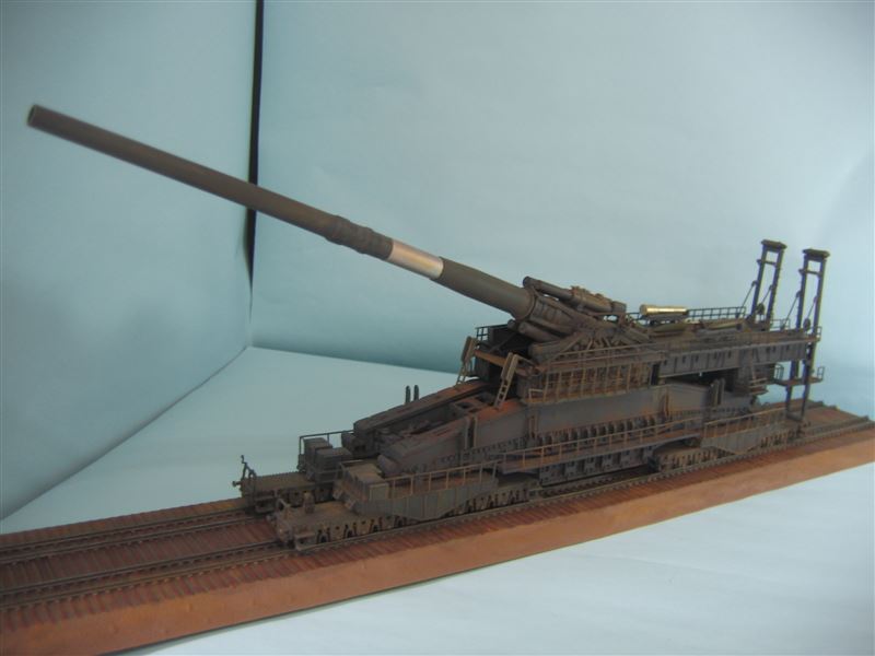 B*2様 フジミ 1/144 列車砲 ドーラ 可動化 B*2様 フジミ 1/144 列車砲