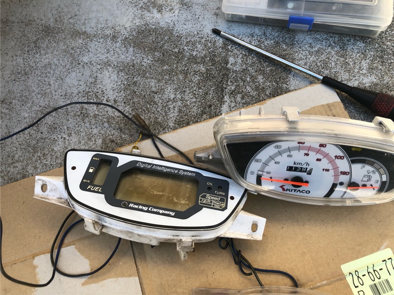 ZERO スピードメーター ZX/Dio レーシングサービスZERO 130km/h