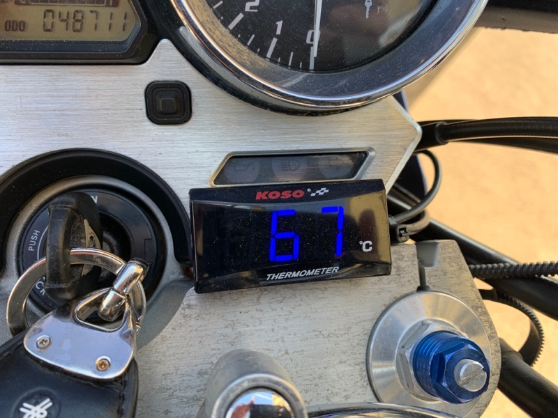 XJR400 デイトナ ハイグレード テンプメーター セット 油温計 デジタル