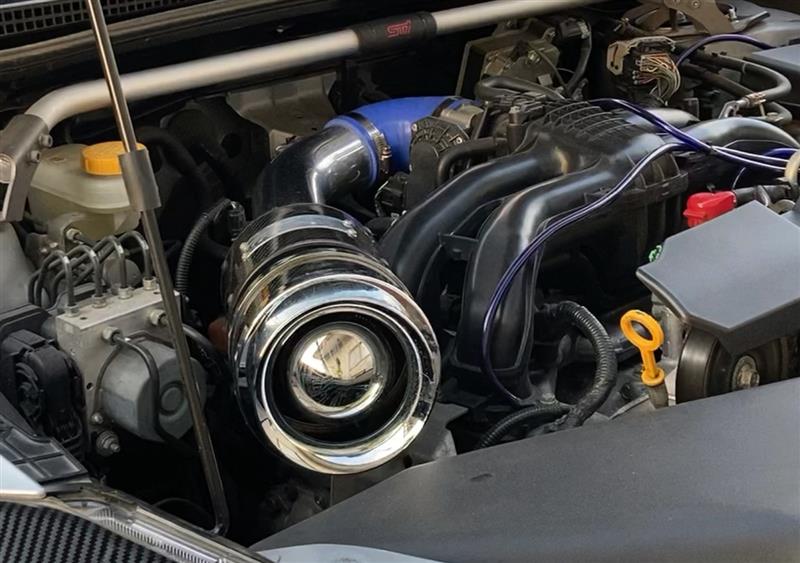 SATISFACTION カーボンチャンバー取付（スバル インプレッサ G4・GJ