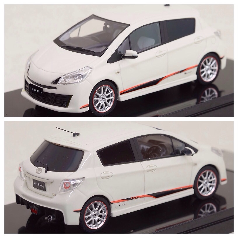 1/43 Wits トヨタ ヴィッツRS G`s ミニカー ホワイト 完成レジンモデル