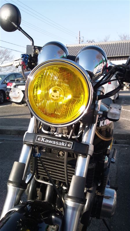 ゼファーχ】マーシャル ヘッドライトユニット イエロー