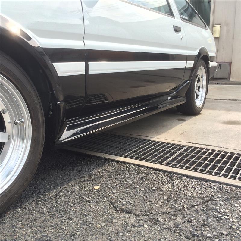 AE86 サイドステップ取付方法