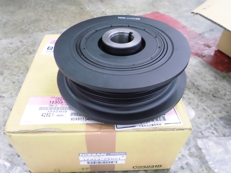 日産純正 クランクプーリー 12303-AL501 ボルト付 日産純正 クランク