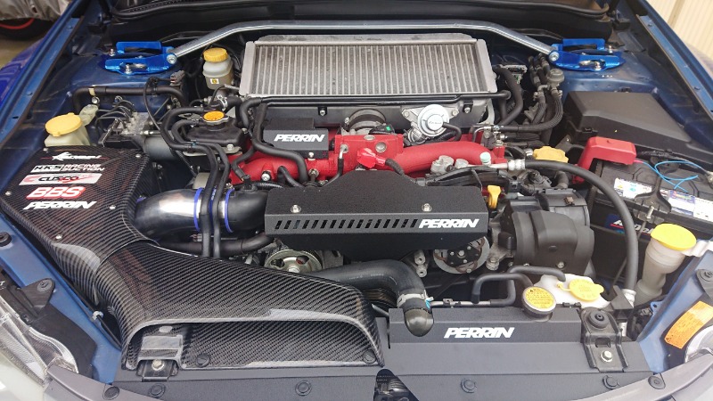 GrimmSpeed ラジエターシュラウド インプレッサGRB/GVB用 赤