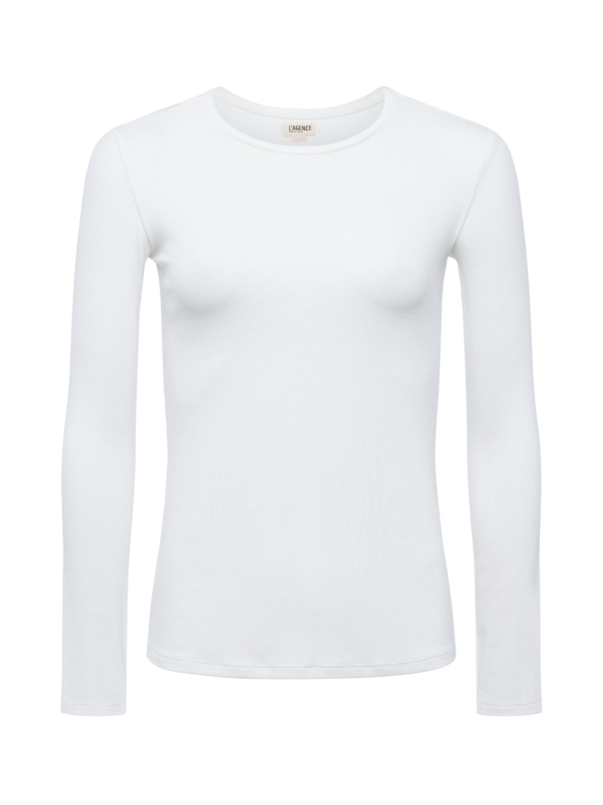 L'AGENCE Ayla Crewneck Long-Sleeve T-Shirt | Saks Fifth Avenue
