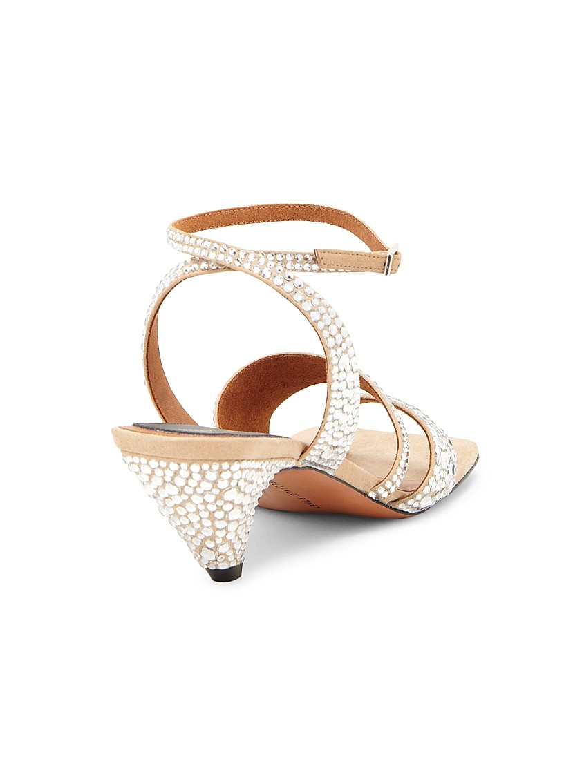 Stella McCartney Spur 48MM Hotfix-Embellished Sandals | Saks Fifth