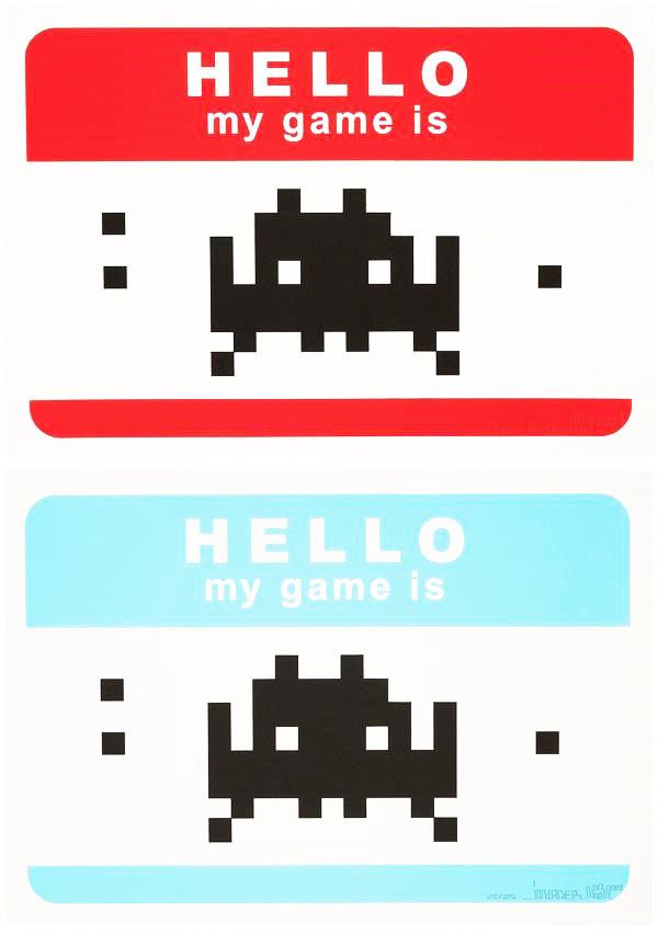 INVADER Hello My Game Is Postcard Set 【公式通販】